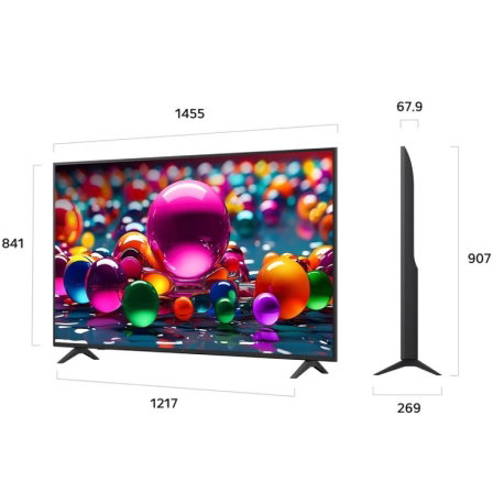 LG 65UA75006LA Smart TV 4K Ultra HD 65 pulg. LED webOS 25 Negro